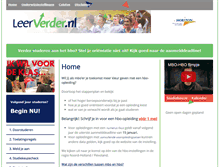 Tablet Screenshot of leerverder.nl